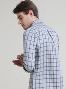 Shop Trendy Mens Grey Check Shirt Online at Great PriceRs. 1299.00