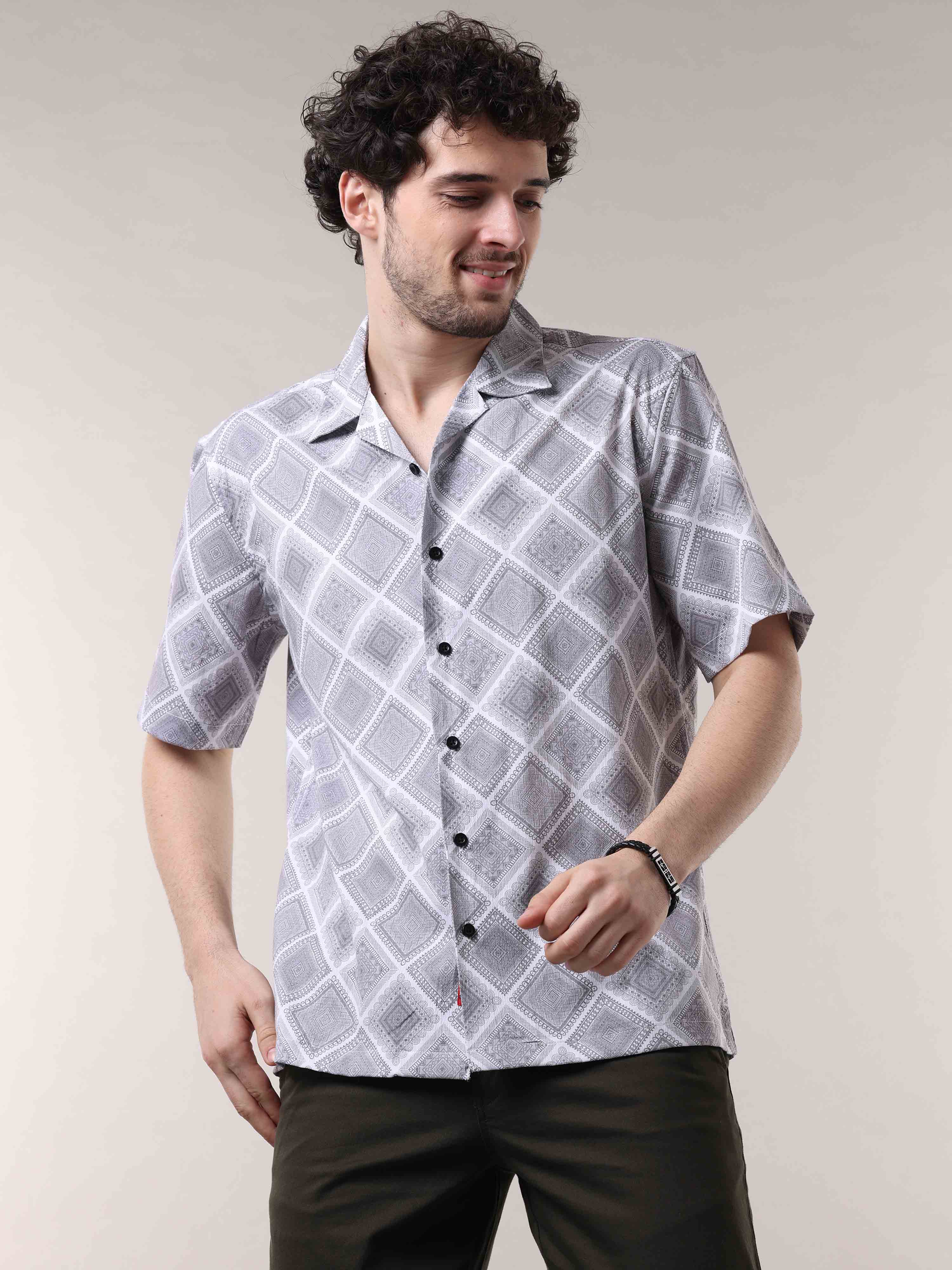 Shop Stylish Cedar Printed Brown Shirt Online In IndiaRs. 1269.00