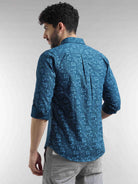 Buy Latest Dark Blue Printed Shirt Online at Great PriceRs. 1349.00