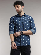 Buy Trendy Blue Denim Shirt for Men OnlineRs. 1499.00