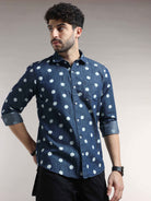 Buy Trendy Blue Denim Shirt for Men OnlineRs. 1499.00