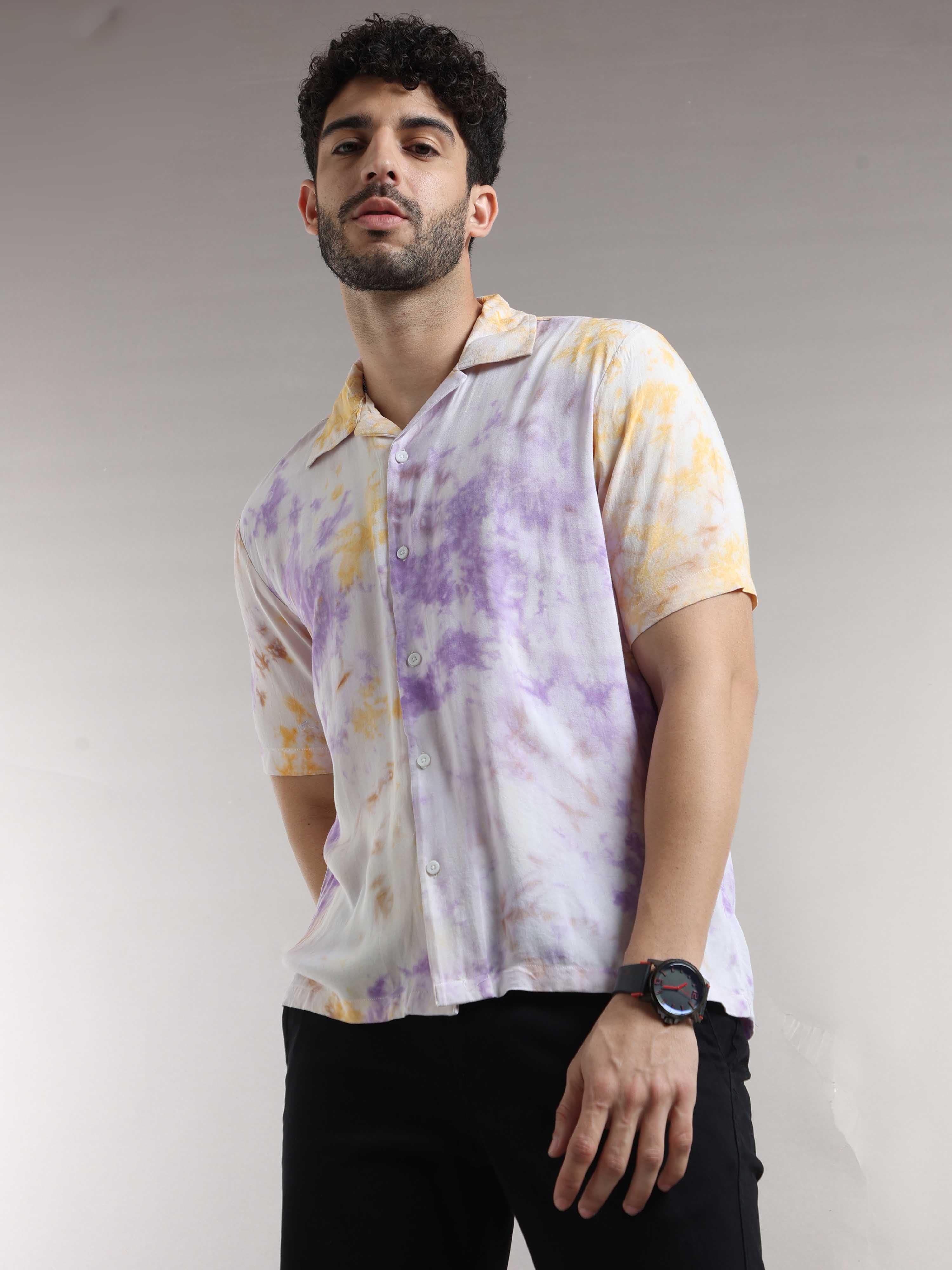 Shop Trendy Cream Rayon Printed Casual Shirts OnlineRs. 1049.00