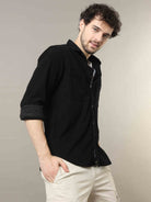 Buy Trendy Black Corduroy Shirt Mens Online at Great PriceRs. 1499.00