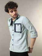 Buy Latest Pastel Green Corduroy Shirt Online In IndiaRs. 1499.00