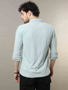 Buy Latest Pastel Green Corduroy Shirt Online In IndiaRs. 1499.00