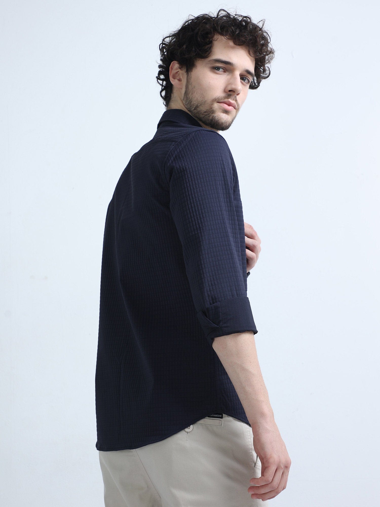 Buy Latest Dark Navy Blue Colour Shirt Online At Great PriceRs. 1349.00
