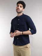 Chinese Collar Shirts Buy Double Pocket Shirts OnlineRs. 1399.00