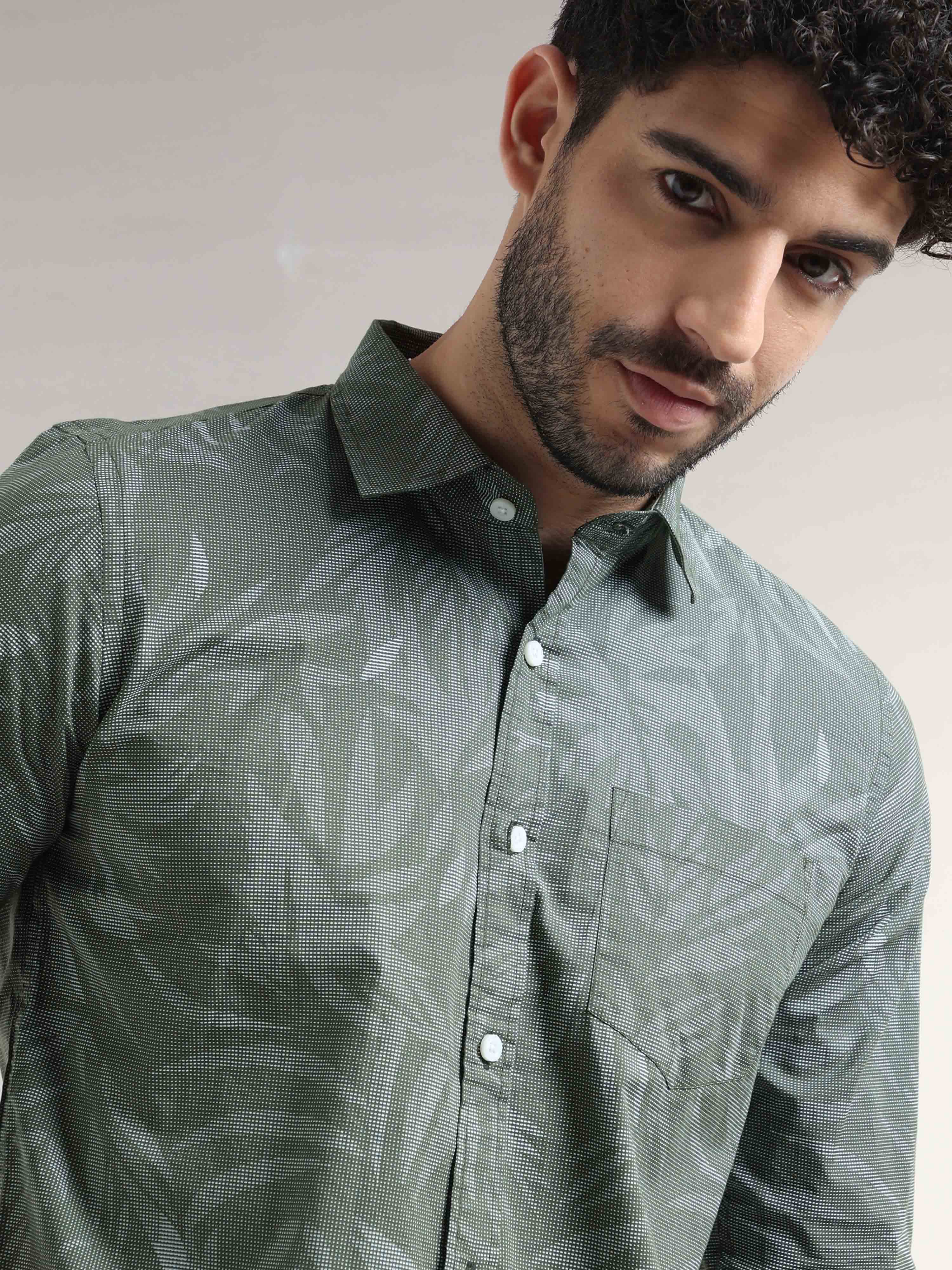 Shop Cool And Comfortable Floral Print Shirt Mens OnlineRs. 1199.00