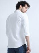 Buy Latest Forst Textured White Formal Shirt OnlineRs. 1349.00