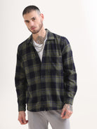Lawn Green & Black Brushed Check ShacketRs. 1599.00