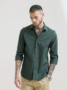 Dartmouth Green Textured Solid ShirtRs. 1399.00