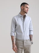 Cloud Grey Textured Solid ShirtRs. 1399.00