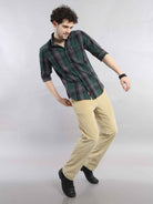 Shop Trendy Green And Black Check Shirt Online at Great PriceRs. 1449.00