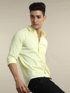 Buy Stylish Lemon Plain Yellow Shirt For Men OnlineRs. 1399.00
