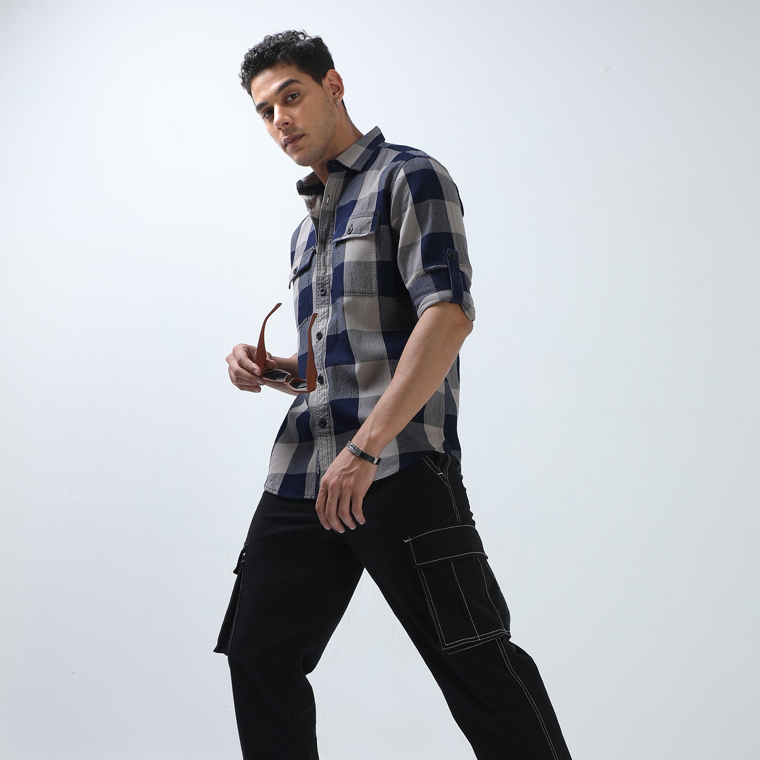 Shop Trendy Beige Check Shirt Online at Great PriceRs. 1399.00