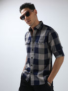 Shop Trendy Beige Check Shirt Online at Great PriceRs. 1399.00