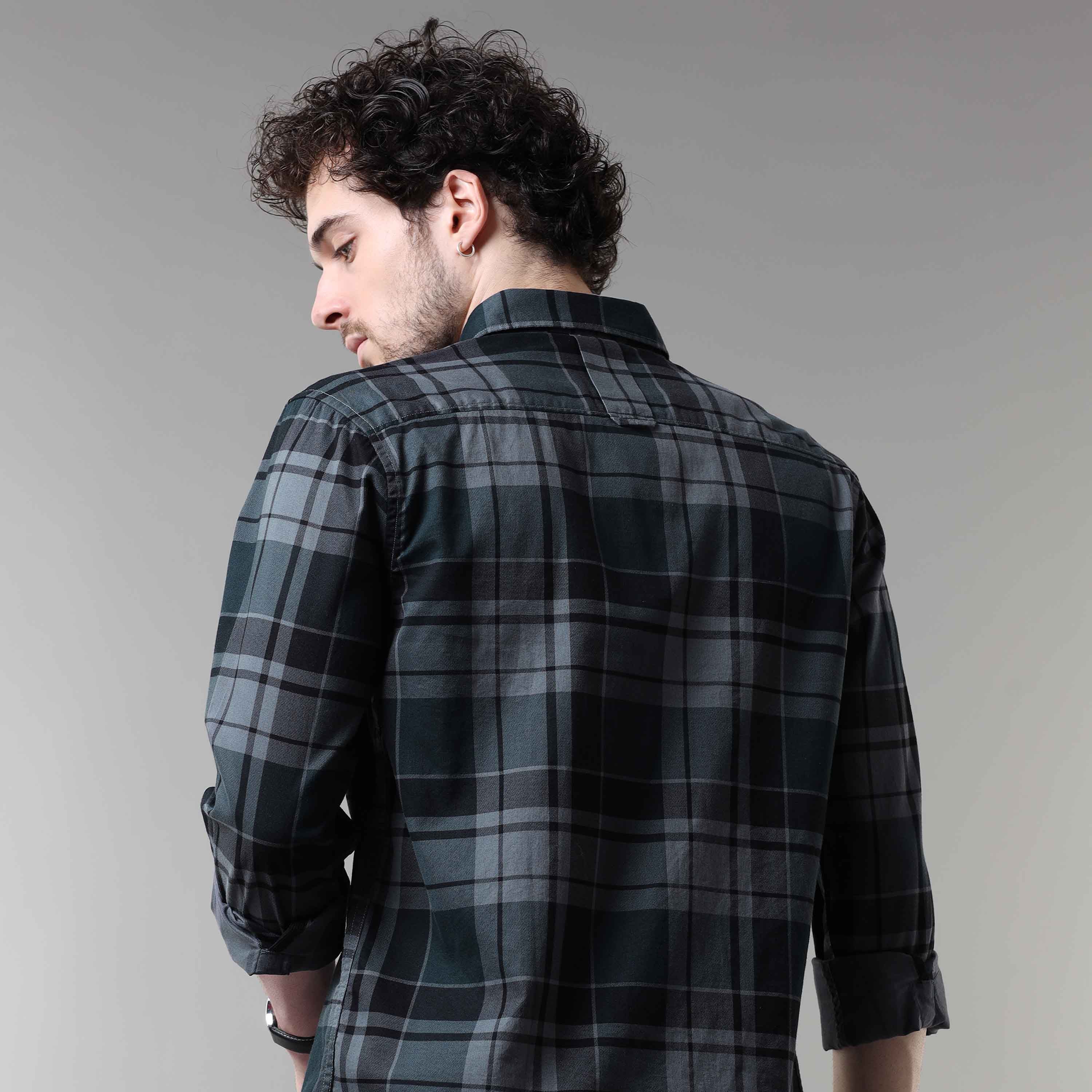 Shop Corduroy Check Double Pocket Shirts Online India Rs. 1399.00