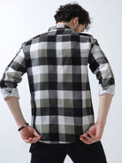 Olive Double Pocket Check Shirt