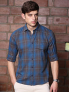 Buy Stylish Dobby Casual Check Shirt OnlineRs. 1349.00