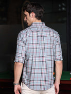 Shop Trendy Light Grey Check Shirt for Men OnlineRs. 1399.00