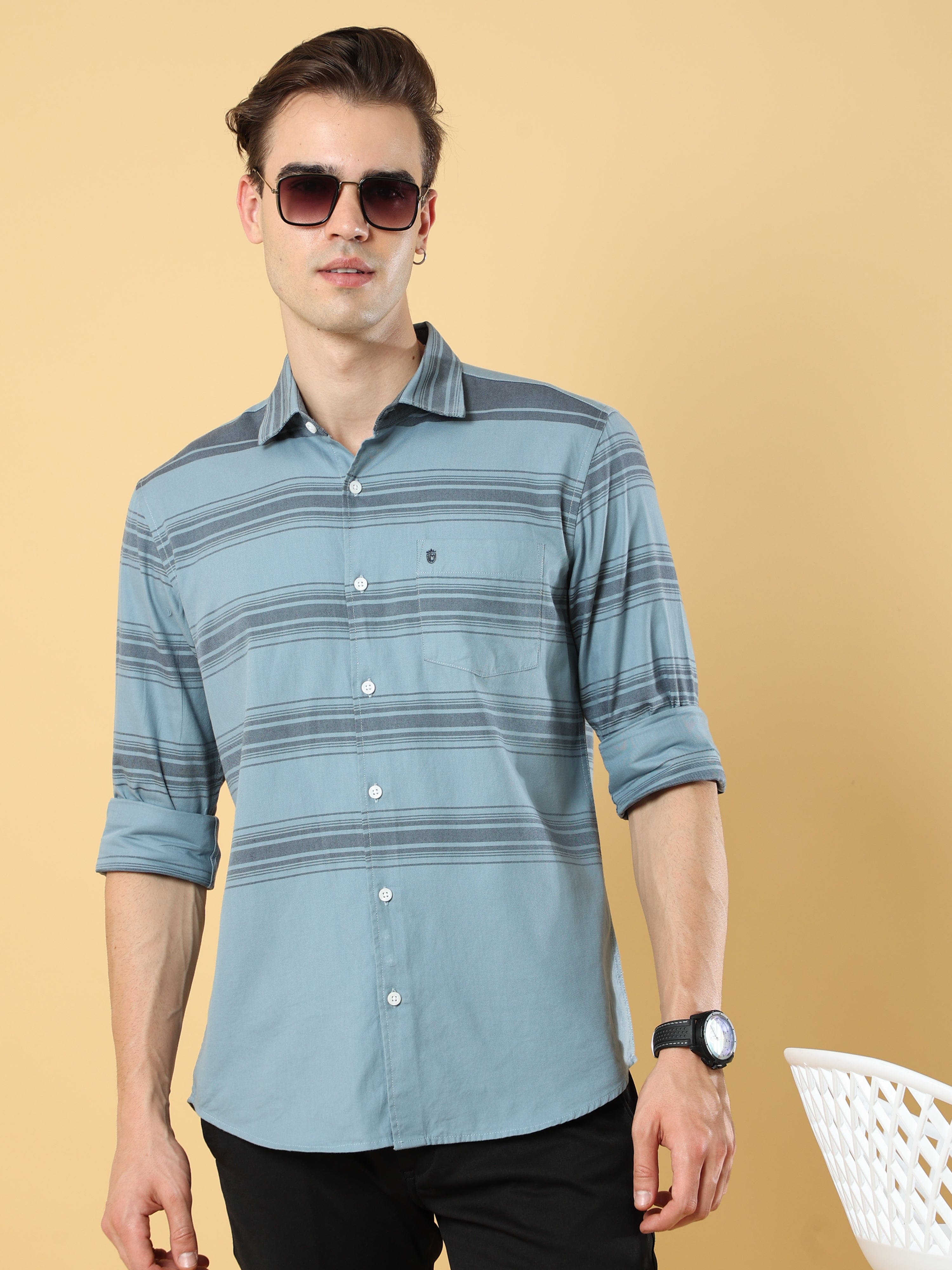 Shop Stylish Special Design Striped Shirt Men OnlineRs. 1006.00