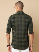 Dark Olive Stylish Brushed Checks Shirt | Olive Checked ShirtRs. 999.00