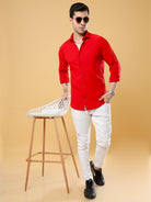 Buy Latest Lycra Solid Red Shirt For Men Online In IndiaRs. 1049.00