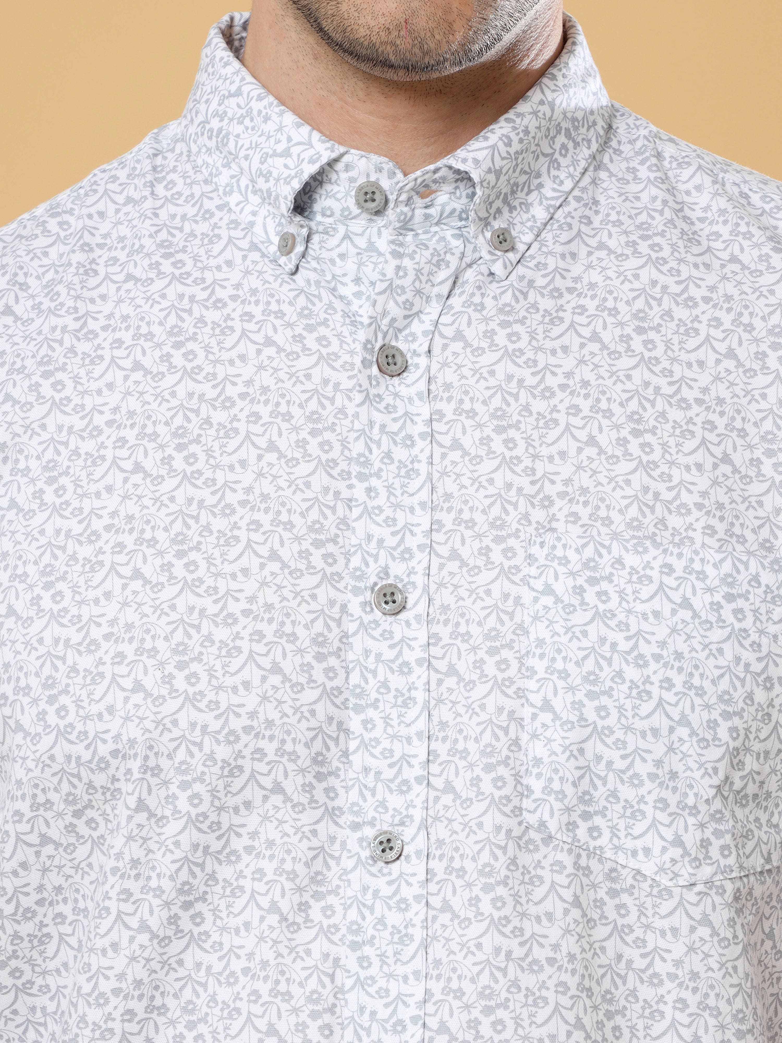 Buy Latest Printed Shirts White for Men Online in IndiaRs. 1019.00