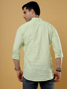 Cotton Short Kurta For Mens | Pista Green Short KurtaRs. 1199.00