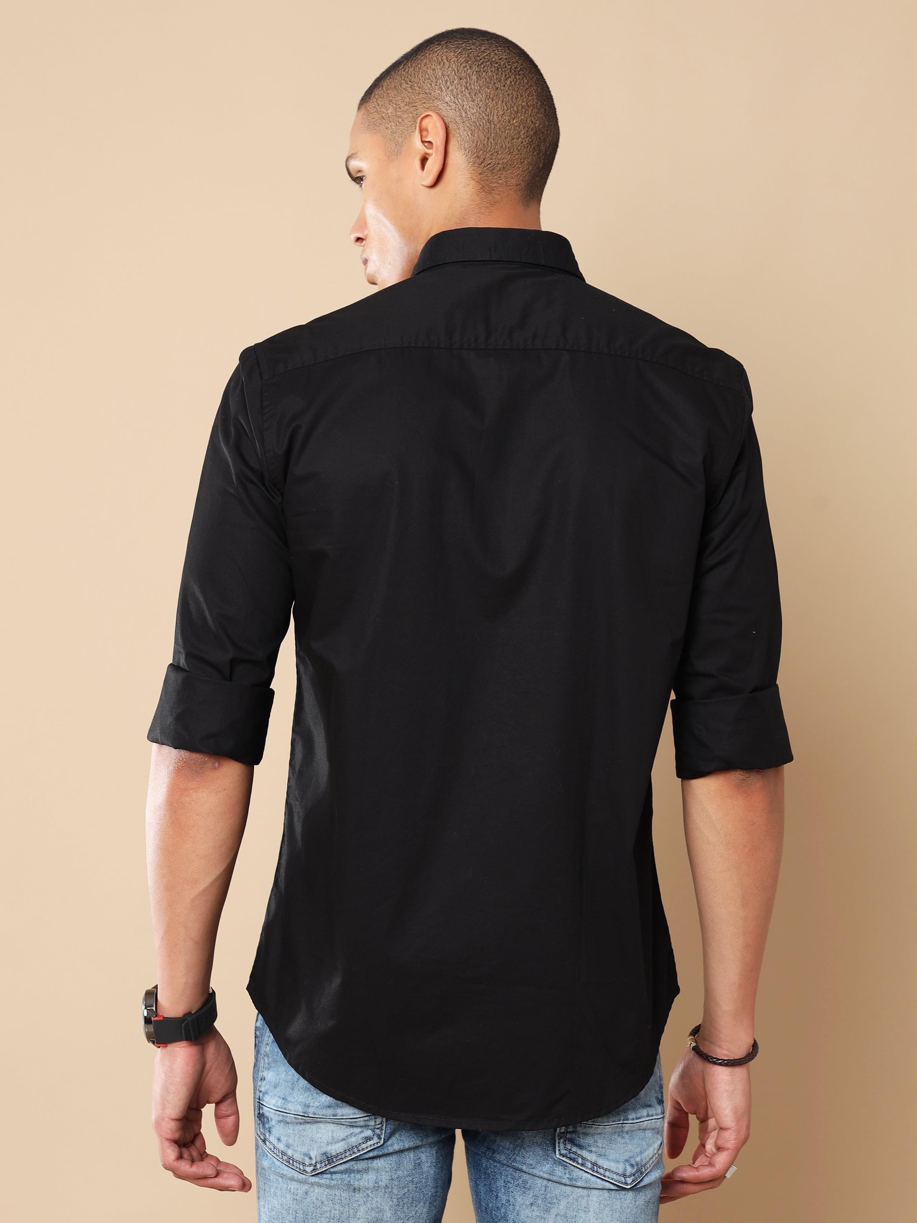 Double Pocket Cargo Shirts | Black Casual Cargo ShirtRs. 1499.00