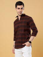 Smart Brushed Oxford Checks Shirt | Mens Check Oxford ShirtsRs. 1199.00