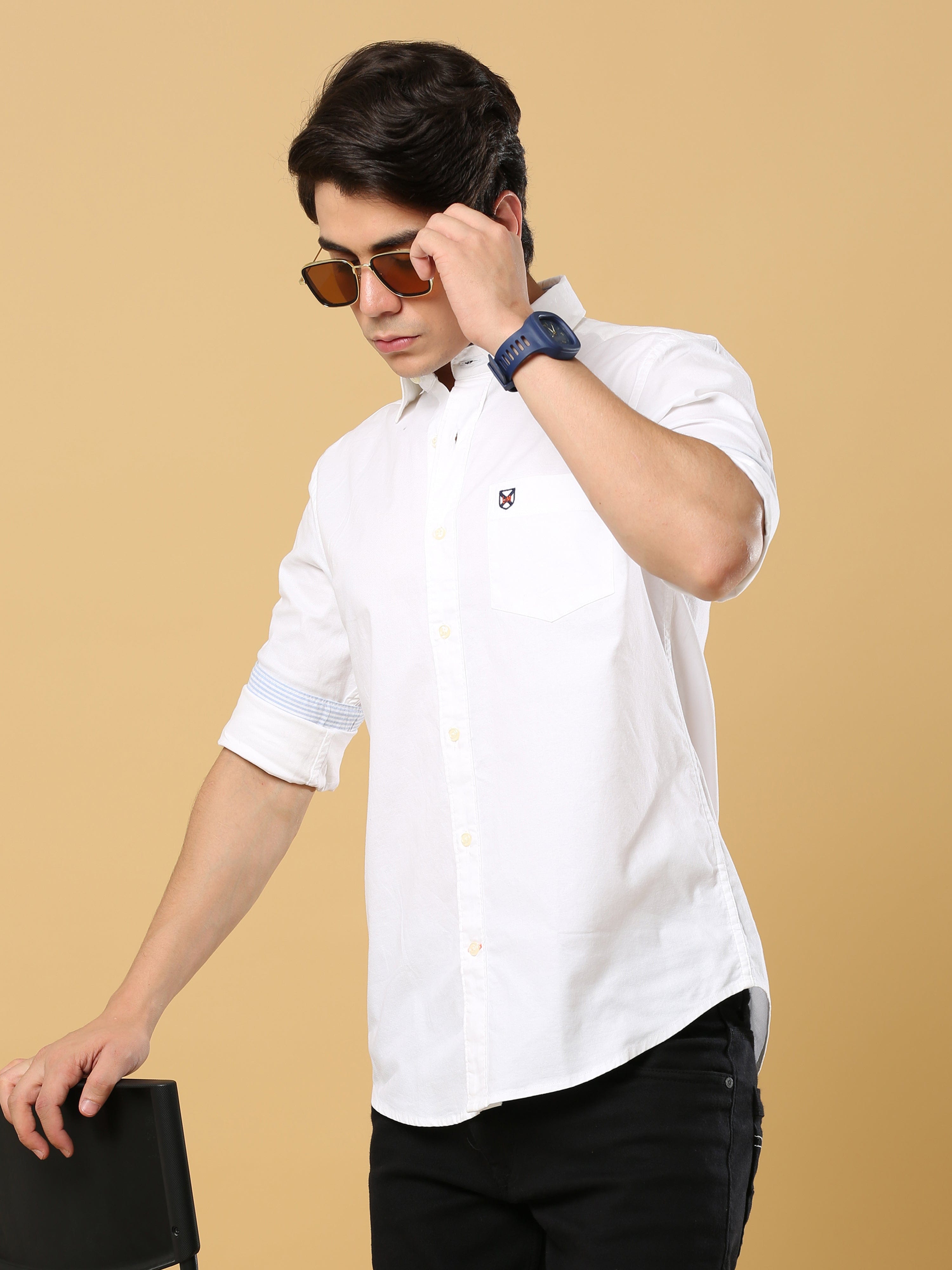 Shop Latest Premium White Oxford Shirt Online At Great PriceRs. 699.00